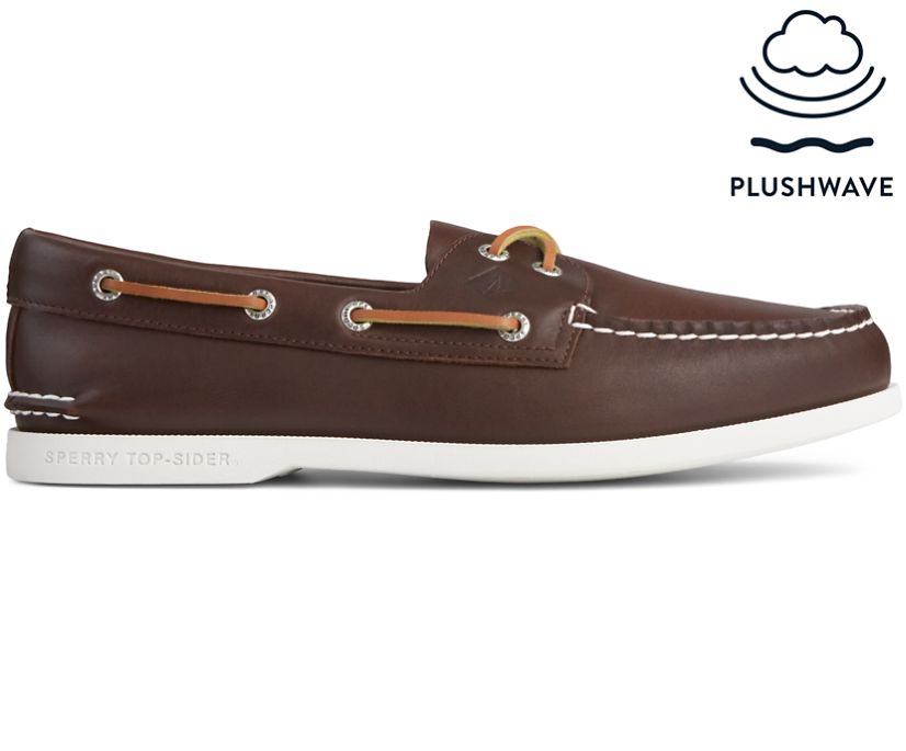 Sperry Authentic Original Plushwave Boat Shoes - Men's Boat Shoes - Brown [VQ2109847] Sperry Ireland